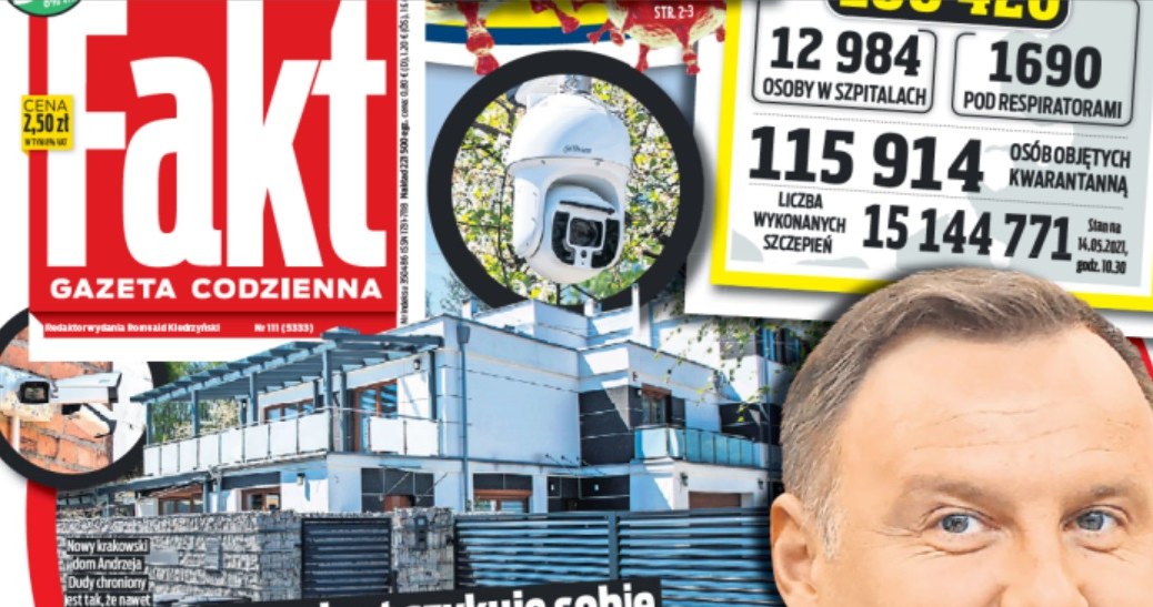 Tabloid "Fakt" pokazał, jak wygląda nowe mieszkanie Andrzeja Dudy i jego małżonki /