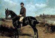 Tadeusz Ajdukiewicz, Portret Andrzeja Potockiego na karym koniu, ok. 1880 r. /Encyklopedia Internautica