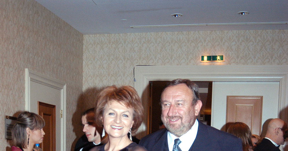 Tadeusz Drozda z żoną, 2004 rok /Mikulski /AKPA