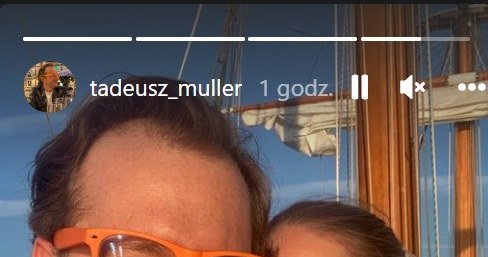 Tadeusz Muller z żoną /Instagram