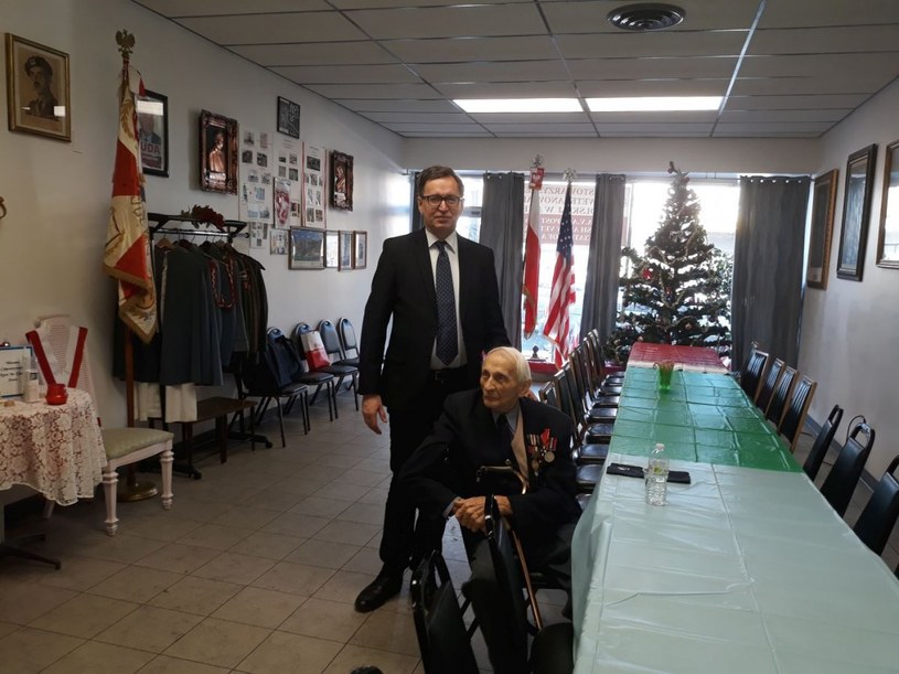 Tadeusz Terlikowski z Jarosławem Szarkiem, prezesem IPN w styczniu 2018 roku w Chicago. Fot. Katarzyna Ratajczak-Sowa /IPN