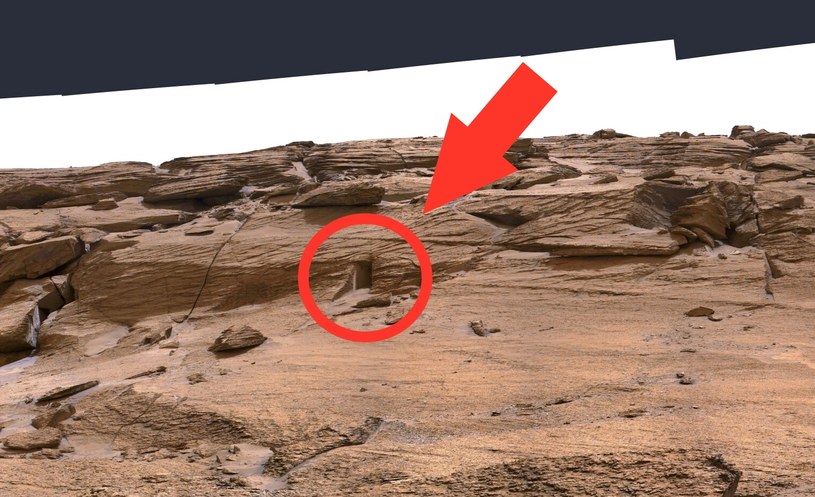 Tajemnicza struktura przypominające drzwi na Marsie. Czym naprawdę jest? /NASA/JPL-Caltech/MSSS/NeV-T /NASA
