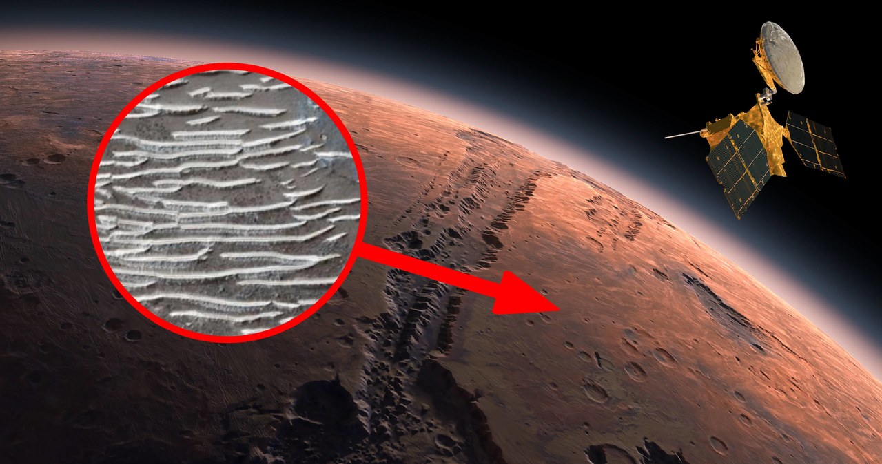 Tajemnicze schody na Marsie kryją w sobie ciekawą historię płynnej wody. /Space.com / Facebook /123RF/PICSEL