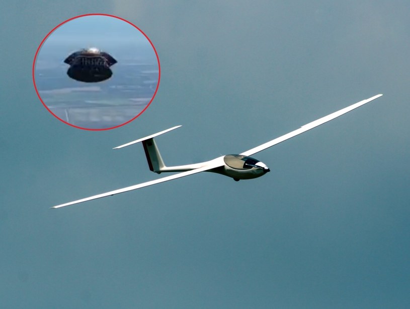 Tajemnicze UFO przeleciało tuż obok szybowca, który leciał nad Kalifornią (USA). /123RF/PICSEL