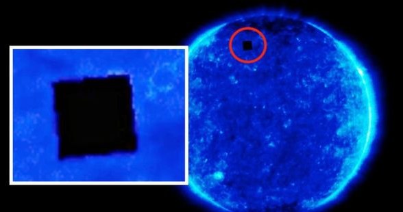 Tajemniczy obiekt na tarczy Słońca - czy to UFO? /NASA