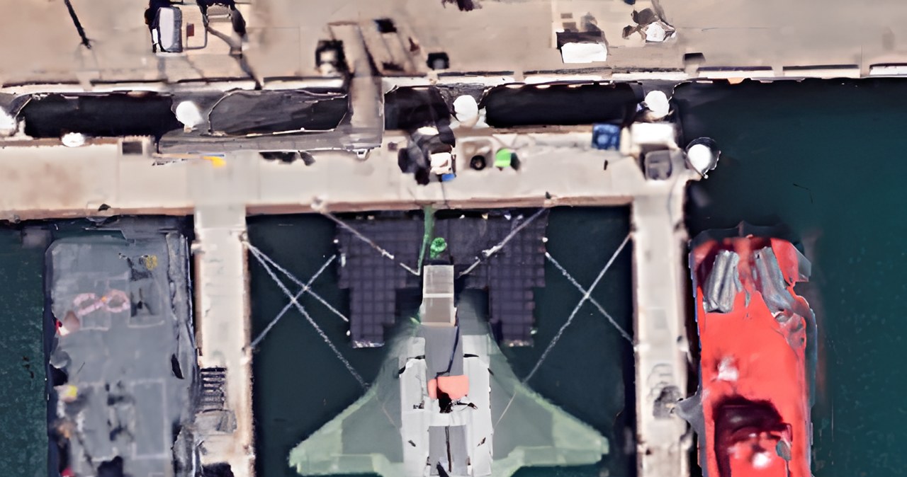 Tajny amerykański dron morski znaleziony na zdjęciach satelitarnych /Google Earth /materiał zewnętrzny