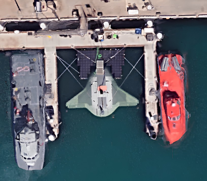 Tajny dron morski USA zauważony na zdjęciach satelitarnych