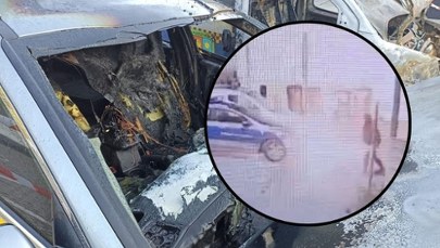 Tak 14-latek podpalał radiowozy straży miejskiej. Nagranie z monitoringu