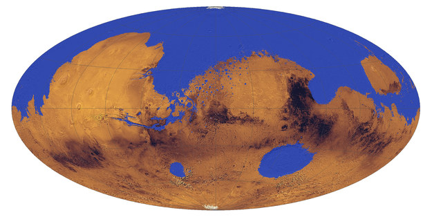 Tak 3.5 miliarda lat temu mogła wyglądać powierzchnia Marsa &nbsp; /Rys. University of Colorado