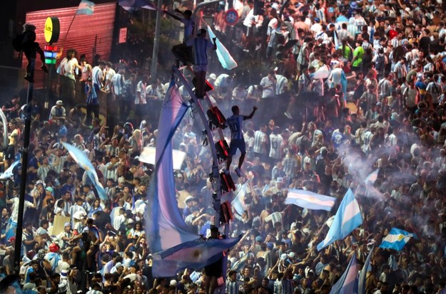 Tak Argentyńczycy świętowali zwycięstwo na mundialu /Raul Martinez /PAP/EPA