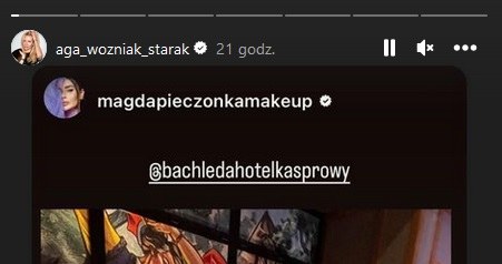 Tak bawiła się Agnieszka Woźniak-Starak na Sylwestrze w Zakopanem /www.instagram.com/aga_wozniak_starak