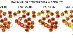 Tak będzie się prezentować temperatura w ciągu dnia w tym tygodniu /IMGW /