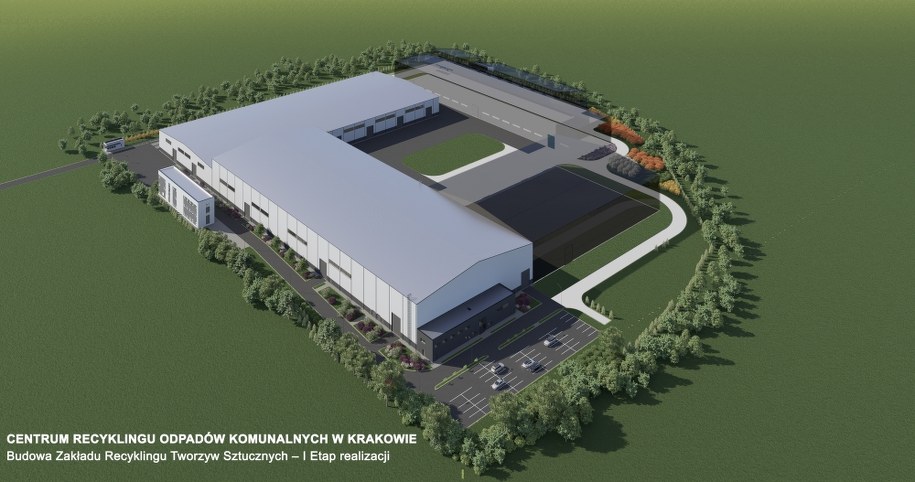 Tak będzie wyglądało Centrum Recyklingu Tworzyw Sztucznych /MPO Kraków /Materiały prasowe
