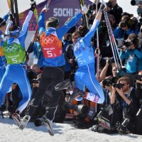 Krista Lahteenmaki, Anne Kylloenen, Aino-Kaisa Saarinen i Kerttu Niskanen