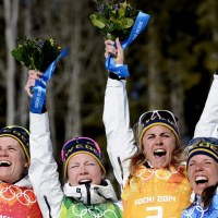 Charlotte Kalla, Anna Haag, Emma Wiken i Ida Ingemarsdotter