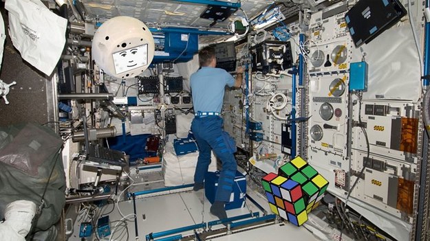 Tak CIMON będzie wyglądał we wnętrzu ISS /airbus.com /Materiały prasowe