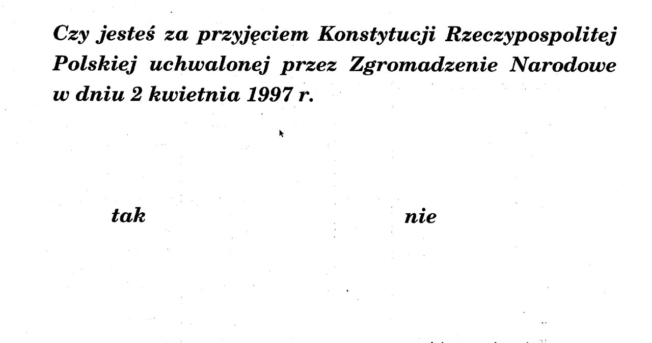 "Tak" czy "Nie"? /INTERIA.PL