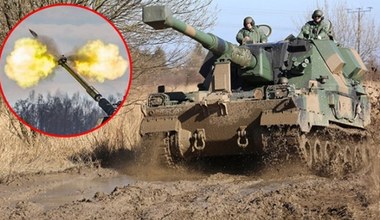 Tak działają polskie Kraby na Ukrainie. W tle "Czterej pancerni i pies"
