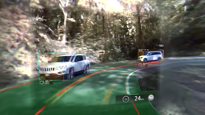 Tak dziwnie Autopilot od Tesli widzi świat otaczający pojazd w 360 stopniach /Geekweek