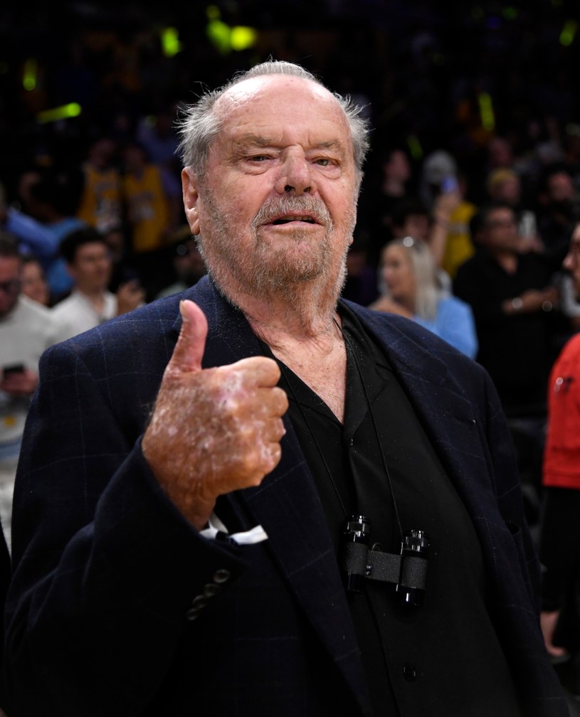 Tak Jack Nicholson świętował awans Lakersów /Kevork Djansezian /Getty Images