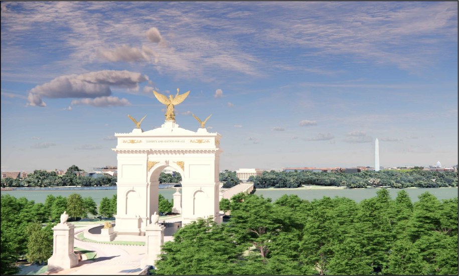 Tak ma wyglądać amerykański łuk triumfalny /US Comission of Fine Arts /