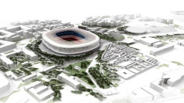 Tak ma wyglądać Camp Nou po przebudowie /PAP/EPA/FC BARCELONA /PAP/EPA