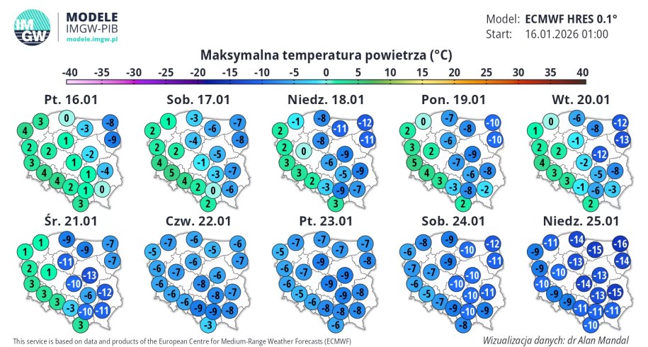 Tak ma wyglądać pogoda w najbliższych dniach /IMGW /