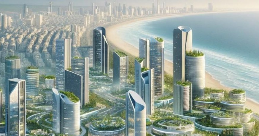 Tak mogłaby wyglądać Gaza - futurystyczne miasto ze szklanymi wieżowcami / Od kryzysu do dobrobytu – Plan transformacji Strefy Gazy ma szanse na realizację/zrzut ekranu /materiał zewnętrzny