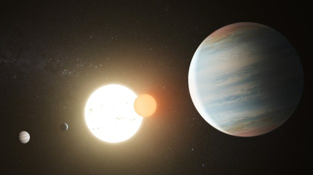 Tak można sobie wyobrażać układ planetarny gwiazdy TRAPPIST-1 /NASA/JPL-Caltech /Materiały prasowe