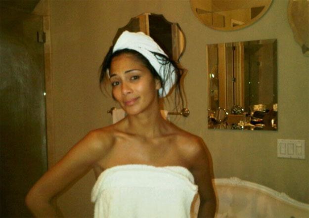 Tak Nicole Scherzinger prezentuje się po wyjściu z kąpieli /