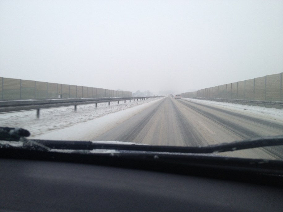 Tak o poranku wygladała autostrada A4 Kraków- Tarnów /Jacek Tomkowicz /RMF FM