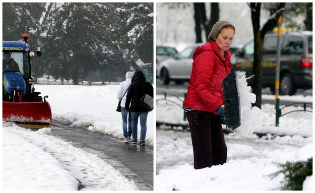 Tak o poranku wyglądało Zakopane /Grzegorz Momot /PAP