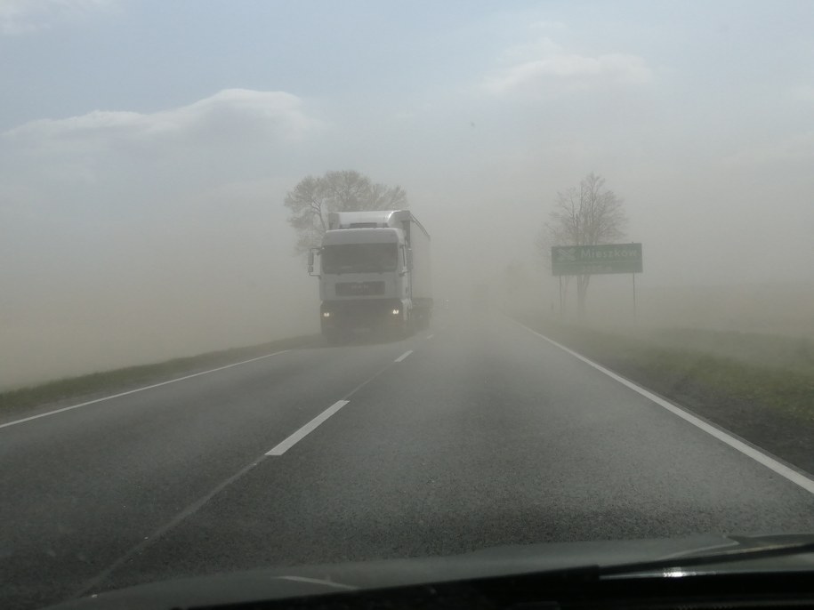 Tak ok. godz. 13 wyglądała sytuacja w okolicy Jarocina /Gorąca Linia RMF FM