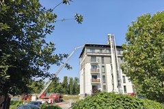 Tak po pożarze wygląda blok w Poznaniu