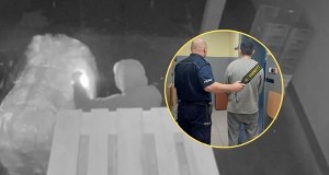 Tak podpalał supermarket w Grodzisku Mazowieckim. Policja pokazała film
