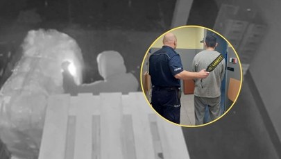 Tak podpalał supermarket w Grodzisku Mazowieckim. Policja pokazała film