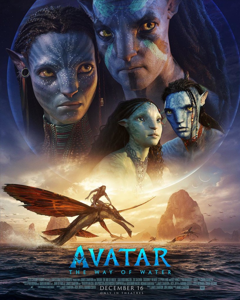 Tak prezentuje się plakat filmu "Avatar: Istota wody" /materiały prasowe