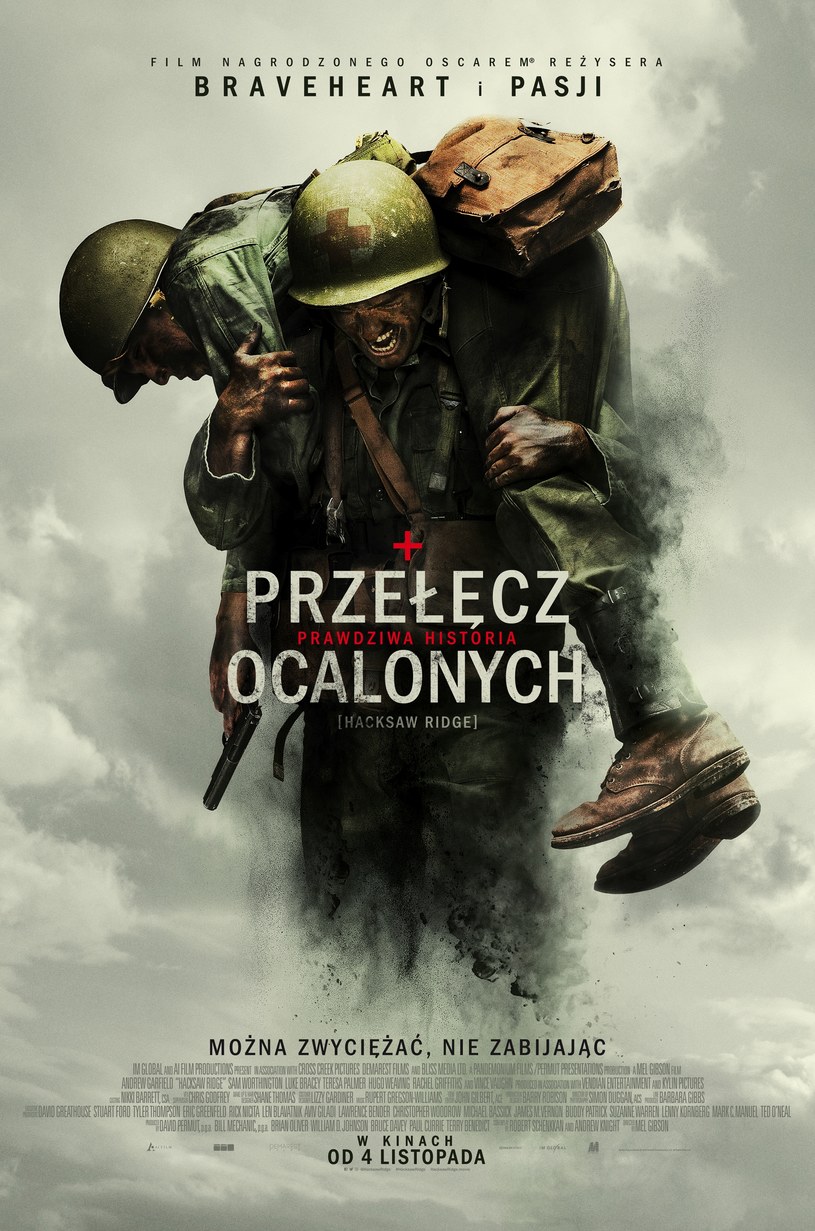 Tak prezentuje się polski plakat "Przełęczy ocalonych" /materiały dystrybutora