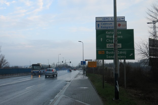 Tak przed godziną 7 rano we wtorek wyglądał ruch w okolicach prowadzonego remontu /Józef Polewka /RMF FM