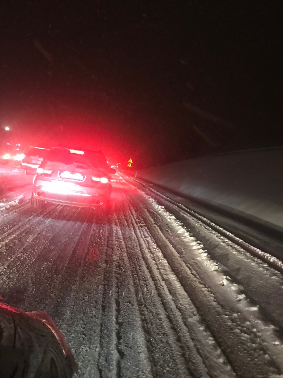 Tak wieczorem wyglądała zakopianka /Gorąca Linia RMF FM