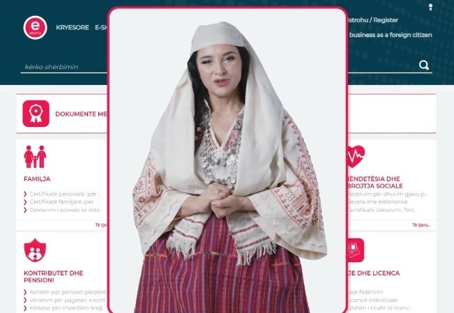 Tak wygląda awatar nowej albańskiej minister /Zrzut ekranu