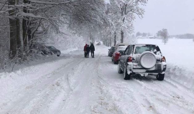 Tak wygląda droga 20 km pod Bartoszycami /Piotr Bułakowski /RMF FM