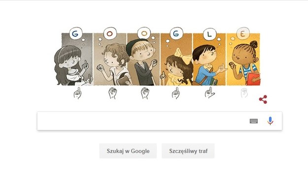 Tak wygląda Google Doodle poświęcony francuskiemu pedagogowi /Google /Zrzut ekranu