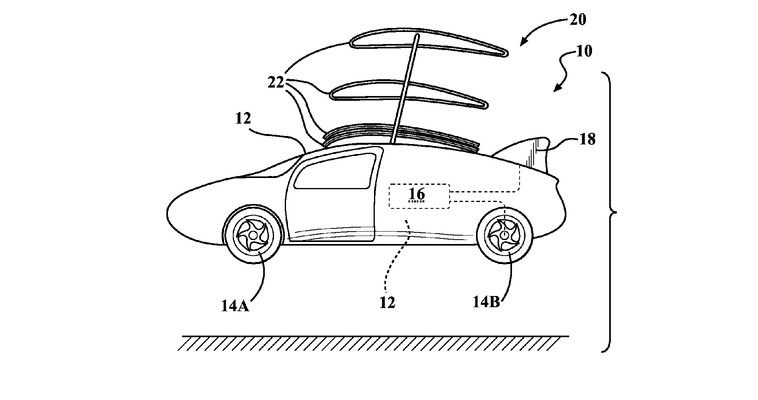 Tak wygląda jeden z rysunków z wniosku patentowego, jaki złożyła Toyota /Informacja prasowa