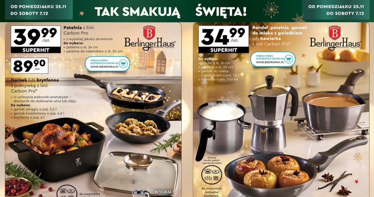 Tak wygląda kuchenny hit Black Week! Garnki premium w promocji /Biedronka /INTERIA.PL