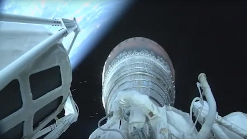 Tak wygląda lot rakiety Atlas V w widoku z kamery zainstalowanej na jej pokładzie /Geekweek