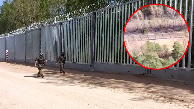 Tak wygląda obecnie zapora na granicy polsko-białoruskiej /Maciej Wąsik /Twitter