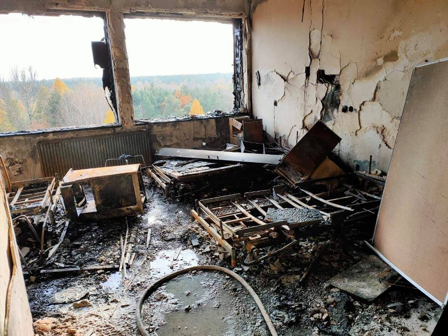 Tak wygląda oddział szpitala po pożarze /UCK SUM Katowice /