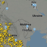 Tak wygląda przestrzeń powietrzna nad Ukrainą. Porażający widok
