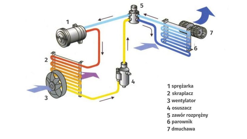 Tak wygląda układ klimatyzacji samochodowej /materiały zewnętrzne /Informacja prasowa